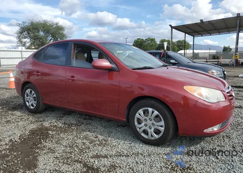 2010 Hyundai Elantra Blue from USA, damaged, VIN KMHDU4AD2AU163169